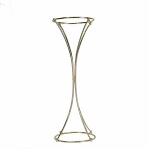 Gold Metal Flower Stand Trumpet