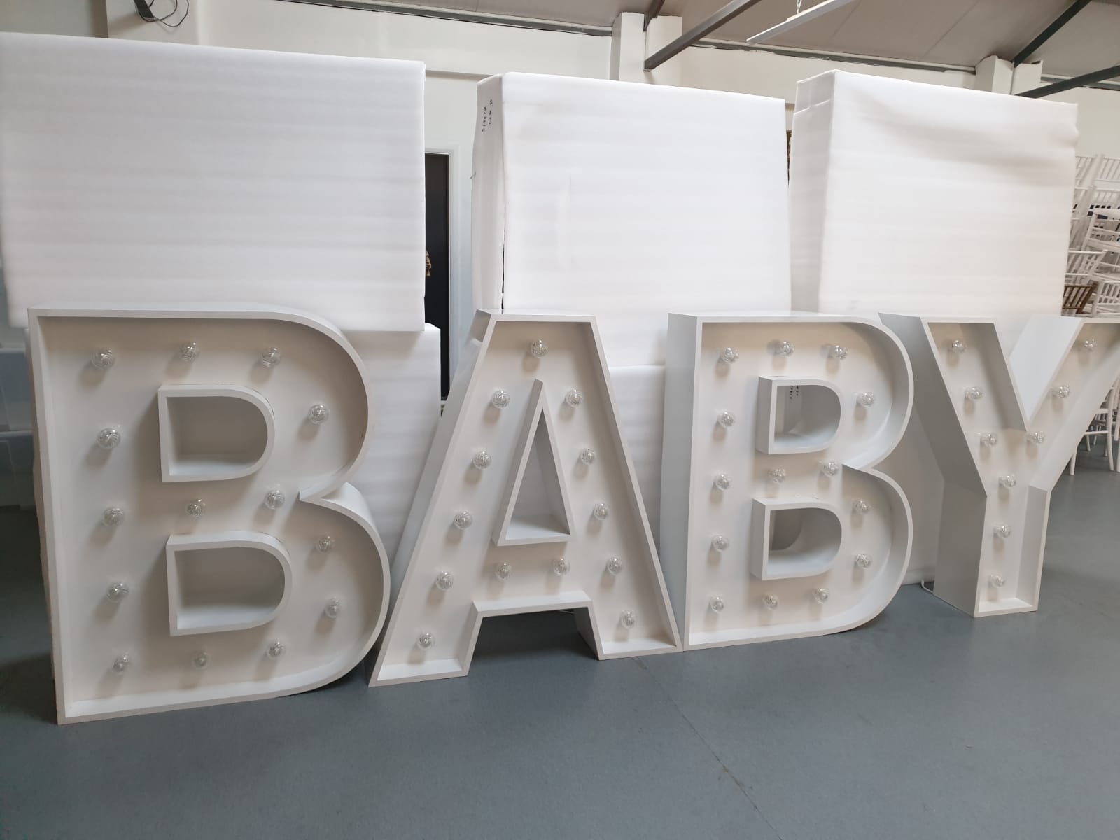 BABY Light Up Letters Tobas Events