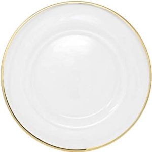 Gold Rimmed Charger Plate